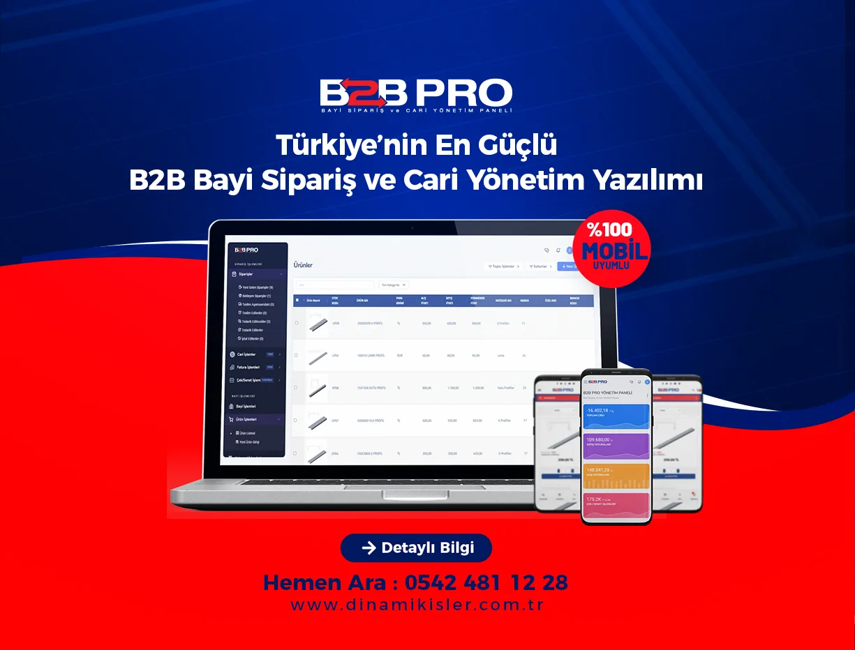 B2B Nedir? Bayi Yönetimi ve Dijital Dönüşümün Yeni Anahtarı: B2B Dinamik Dinamik İşler Dijital Reklam Ajansı B2B Nedir? Bayi Yönetimi ve Dijital Dönüşümün Yeni Anahtarı: B2B Dinamik